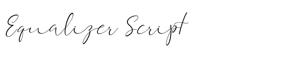 Equalizer Script  font